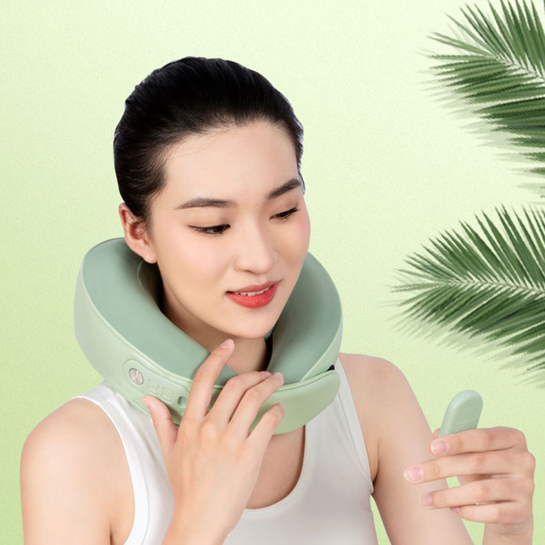 Rechargeable Shaped Neck Massage Pillow