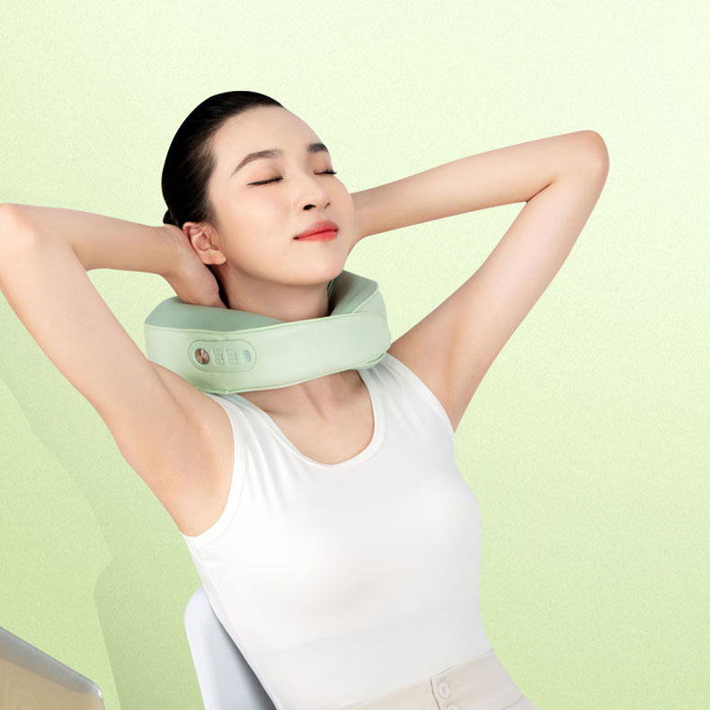 U Shaped Kneading Neck Massage Pillow